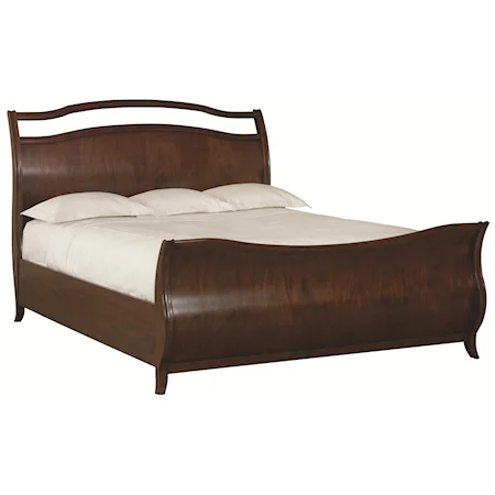 Queen Size Sleigh Bed for Modern Master Bedroom Furniture